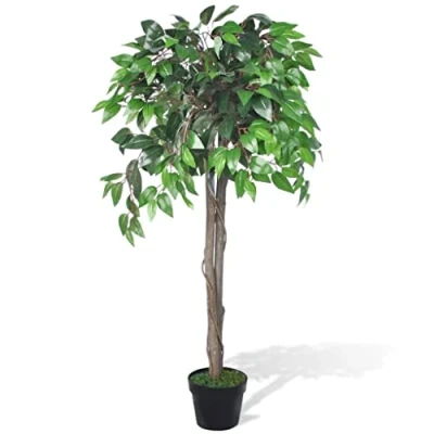 Imagen de vidaXL Árbol/Planta de ficus Artificial en Maceta, 110 cm