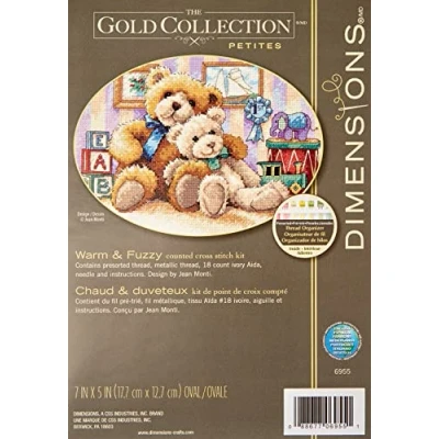 Imagen de Dimensions Collezione Gold Petite Caldo &amp; Fuzzy contati Punto Croce Kit 7 &quot;X 5&quot;