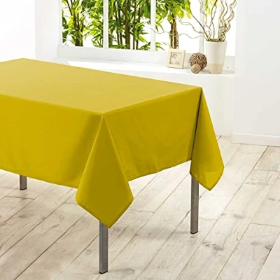 Imagen de Douceur d&#039;Intérieur Mantel Rectangular (140 x 250 cm) Essential Miel, Poliéster