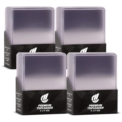 Imagen de collectXP Toploader 3&quot; x 4&quot; Fundas Protectoras Premium para Todas Las Tarjetas TCG y coleccionables, Gruesas Transparentes (Magic, Pokemon, Yu Gi Oh! &amp;