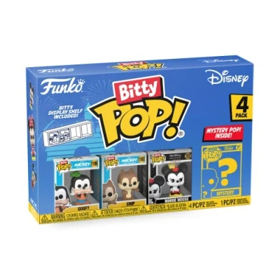 Imagen de Funko Bitty Pop! Disney Goofy, Chip, Minnie Mouse (hands Folded) Y una Minifigura Misteriosa Sorpresa 0.9 Inch (2.2 Cm) Coleccionable Repisa Apilable Incluida Idea de Regalo Fans