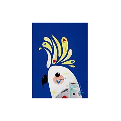 Imagen de Maxwell &amp; Williams Pete Cromer Paño de Cocina con Diseño Cacatúa 100% Algodón, 50 x 70 cm Azul