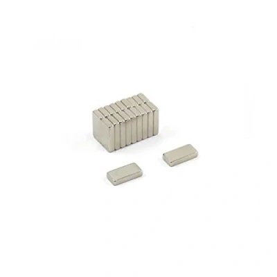 Imagen de Magnetastico® 20 Piezas Imanes de neodimio N52 rectangulares 10x5x2 potentes imán para Nevera, tablón anuncios, Permanente Pizarra Blanca, Rectangular