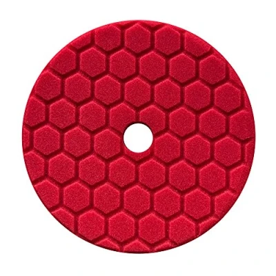 Imagen de Chemical Guys BUFX117HEX6 Hex Logic Quantum Polishing Pad 6.5 Inch (165 mm) Red Finishpad