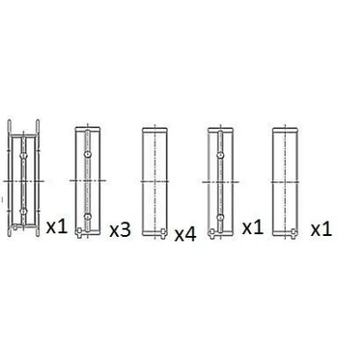 Imagen de Cojinete de cigüeñal FAI AutoParts BM1022 STD