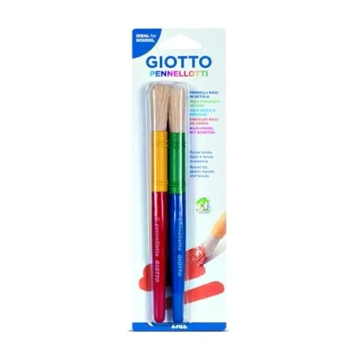 Imagen de Giotto Pack de 2 Pinceles para Pintura, Multicolor, reg (Fila 027200)