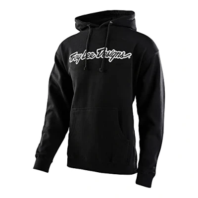 Imagen de Troy Lee Designs Herren Hoodie Signature Pullover, Schwarz Weiß, M, 7318070