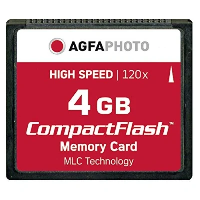 Imagen de AgfaPhoto Tarjeta de Memoria CF 4 GB (120x Alta Velocidad, MLC)