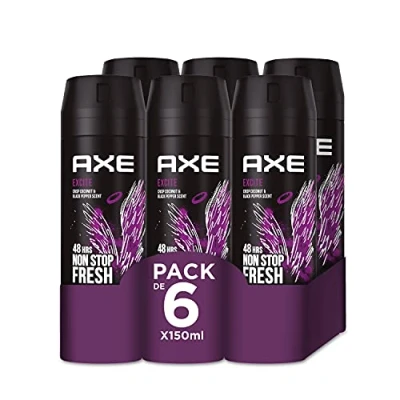 Imagen de Axe Desodorante en Aerosol para Hombre Bodyspray Excite 150ml Pack de 6