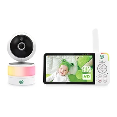 Imagen de Leap Frog LF915HD Camara Vigilancia Bebe con Luz Nocturna 5&quot; HD Pantalla Vigilabebés Cámara, 360 Traducción e Inclinación, Zoom 8X, Visión Nocturna, Sensor Inteligente