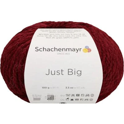 Imagen de Schachenmayr Just Big, 100G bordeaux Hilos Para Tejer A Mano