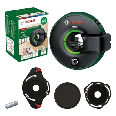 Imagen de Bosch nivel láser de líneas 2 en 1 Atino 2.ªgen. con cinta métrica extraíble y bloqueable(alineación horizontal/vertical gracias al acoplamiento superficies blandas duras,en caja para e commerce)