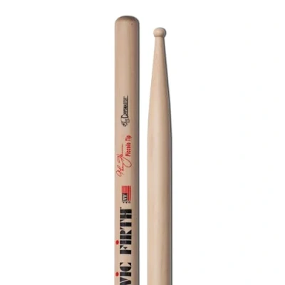 Imagen de Vic FIrth Baqueta para cajas serie Corpsmaster® Signature Thom Hannum Piccolo Punta de Madera