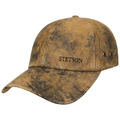 Imagen de Stetson Gorra Béisbol Rawlins Pigskin Hombre de Baseball Verano Hebilla Metal, con Visera Verano/Invierno Talla única marrón
