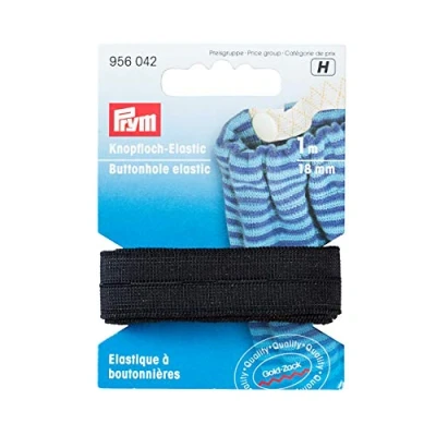 Imagen de Prym Elástico, Caucho, Negro, 18 mm, Schwarz, 1 m