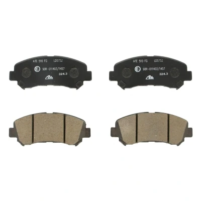Imagen de ATE Ceramic 13.0470 5752.2 Juego de pastillas freno excl. contacto avisador desgaste NISSAN: Qashqai / Qashqai+2 I, 2, X Trail