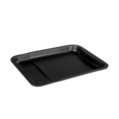 Imagen de Zenker Bandeja Horno Universal Antiadherente Extensible de Acero con revestimiento Teflon para pizza, empanada, galletas, asados, bizcochos, repostería en color negro, 34.5 52x33x3cm