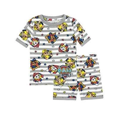 Imagen de Paw Patrol Pijamas de Manga Corta para Niños La Patrulla Canina Ajuste Ceñido Multicolor 5 6 Años