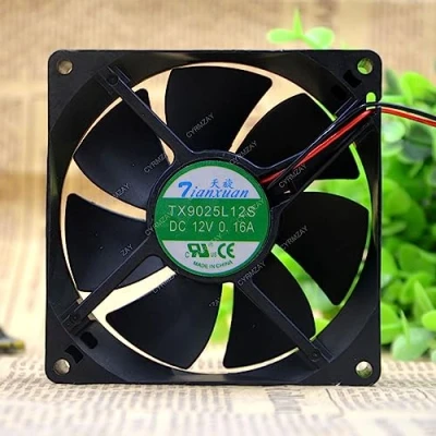 Imagen de CYRMZAY Compatible for Tianxuan TX9025L12S DC 12V 0.16A 90 * 25mm 2Pin Cooling Ventilador