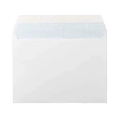 Imagen de Sobre blanco cuarto prolongado 190x250mm tira de silicona caja 250 unidades.