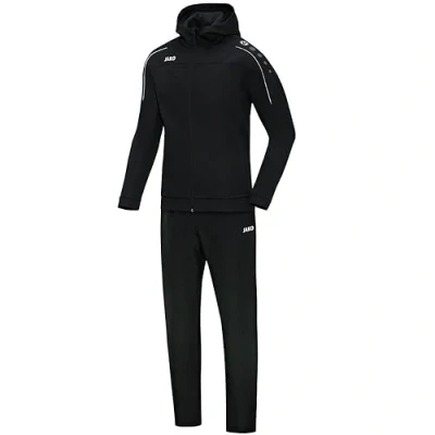 Imagen de JAKO Chándal clásico con capucha para hombre, negro, XL