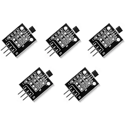 Imagen de Fasizi 5 unids Hall efecto KY 003 módulo sensor magnético DC 5V para Arduino PIC AVR coches inteligentes