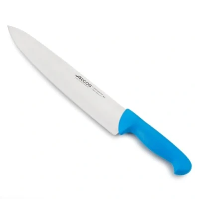 Imagen de Arcos Serie 2900 Cuchillo Cocinero Hoja de Acero Inoxidable NITRUM 300 mm Mango inyectado en Polipropileno Color azul