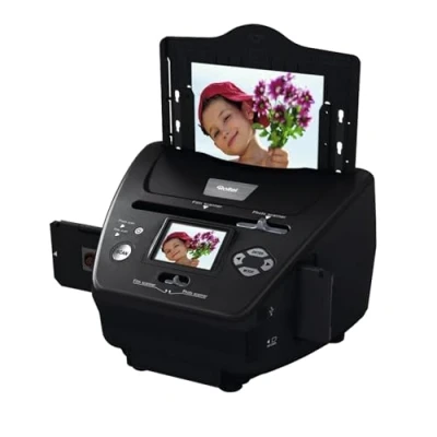 Imagen de Rollei PDF S 240 SE Escáner múltiple para fotos, diapositivas y negativos, proceso de escaneo en segundos, incl. software edición imágenes negro
