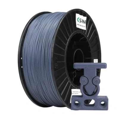 Imagen de eSUN Filamento ABS+ 1.75mm, Impresora 3D ABS Plus, Precisión Dimensional +/ 0.05mm, 2.5KG Carrete (2.2 LBS) para de Impresión 3D, Gris