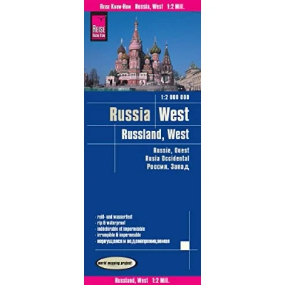 Imagen de Rusia, zona europea. Mapa de carreteras impermeable. Escala 1:2.000.000. Reise Know How.: world mapping project (Russia West (1:2.000.000))