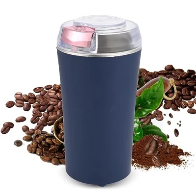 Imagen de Weinsamkeit Molinillo de Café Eléctrico, Electrico 200W Especias con Cuchillas Acero Inoxidable Cafe Portátil Molino para Especias, Nueces, Cereales