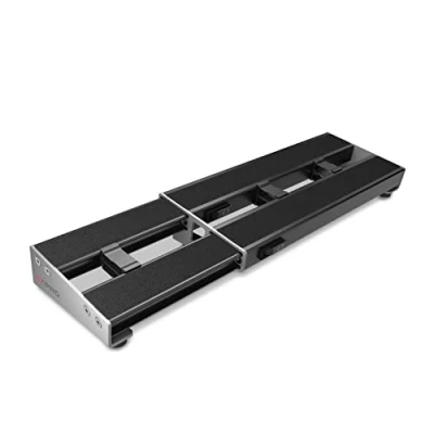 Imagen de D&#039;Addario XPND Pedal Board Pedalboard Guitarra Pedaleras para 2 Filas, Ligera, Duradera Pedalera de Aluminio Velcro Pre Aplicado Intercambiar Pedales