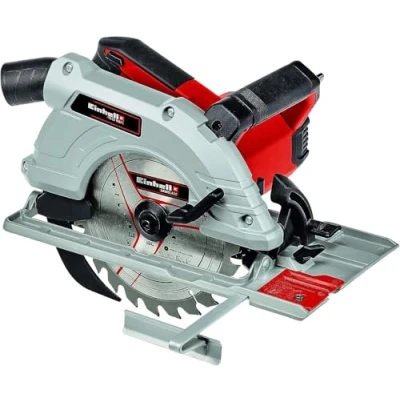 Imagen de Einhell sierra circular manual TE CS 190/1 (1500 W, 5.500 min 1, ajuste sin herramientas, gran estribo de agarre, mesa aluminio, bloqueo husillo, incl. hoja metal duro)
