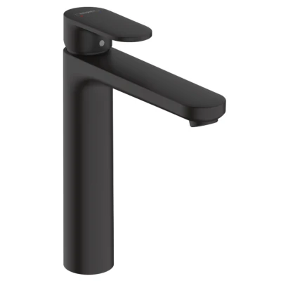 Imagen de hansgrohe Vernis Blend grifo lavabo sin desagüe, monomando 190 mm, mezclador ahorro de agua (EcoSmart), negro mate, 71582670