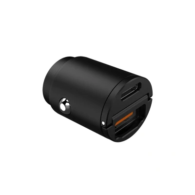 Imagen de Celly CCMINIUSBUSBCBK Cargador de coche para móvil 1x USB, 1 х USB C negro