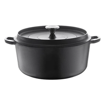 Imagen de Berndes Cazuela con Tapa 034147 Hierro Fundido Fundido, 28 cm, Color Negro