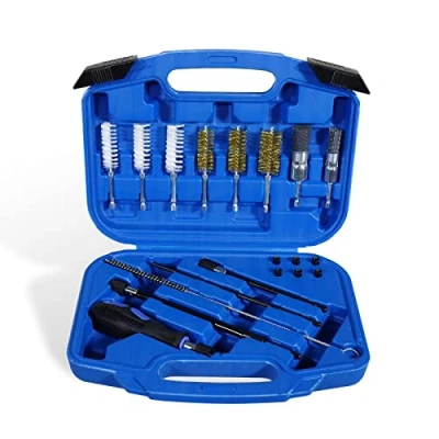 Imagen de CCLIFE 19pcs nettoyage de siege injecteur et l&#039;arbre l&#039;injecteur kit d&#039;injecteur avec Fil d&#039;acier pour brosses en Nylon (19 Pieces)…