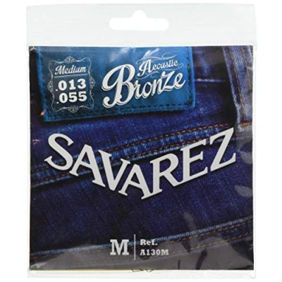 Imagen de Savarez Cuerdas para Guitarra acústica juego acoustic bronze medium .013 .055w A130M