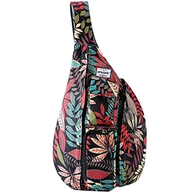 Imagen de HAWEE Deporte Bolso Hombro de Pecho Mochila Bandolera Viajar Casual para Hombres Mujeres Adolescentes Trabajo Vida Estudio Viajes al Aire Libre