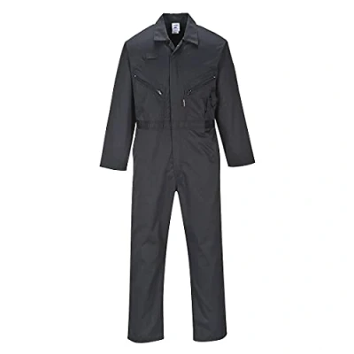 Imagen de Portwest Mono Liverpool Con Cremallera, Tamaño: M, Color: Negro, C813BKRM