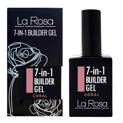 Imagen de LaRosa 7 en 1 BUILDER Gel in a bottle Constructor Uñas botella 15ml CORAL