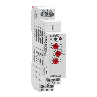 Imagen de GEYA Relé de tiempo multifunción 16A 10 funciones AC230V 2Contactos contactos (GRT8 M2,AC230V)