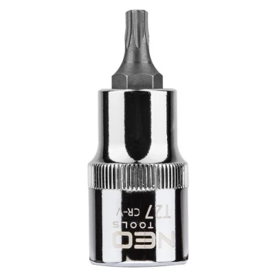 Imagen de NEO TOOLS 08 752 Piezas insertables de llave cubo 1/2 T27 Acero cromo vanadio, para herramientas Torx interior