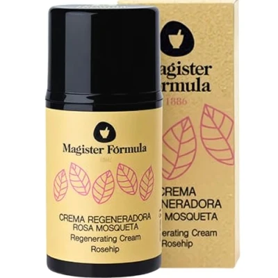 Imagen de Crema Rosa Mosqueta 50 ml Extracto de Aceite 100% puro Hidratante y Regeneradora Facial Antiedad, Antiarrugas, Antimanchas Mujer Hombre Día Noche Magister Formula