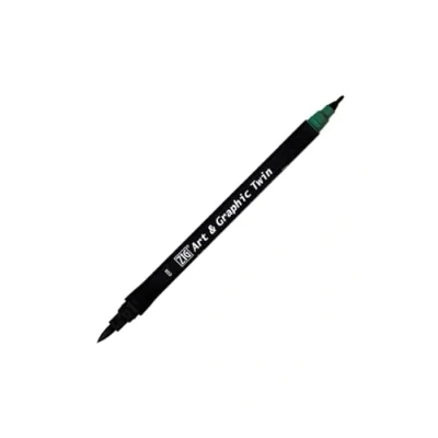 Imagen de Kuretake ZIG Art and Graphic Twin Tip Marker 038 Green Rotulador de punta doble