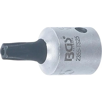 Imagen de BGS 2355 TS25 Punta de vaso entrada 6,3 mm (1/4&quot;) T Star (para Torx Plus) con perforación