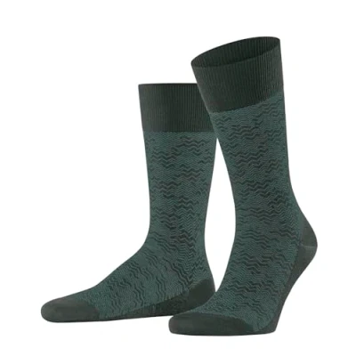 Imagen de FALKE Mighty Nest M SO algodón lana estampado 1 par, Calcetines Hombre, Verde (Forest 7474), 45 46
