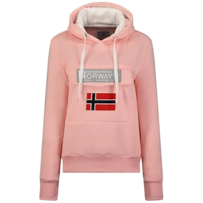 Imagen de Geographical Norway Gadrien Lady Sudadera Mujer con Capucha Y Bolsillos Sudaderas Manga Larga Chaqueta Caliente Cremallera Jersey Mujeres Primavera Verano Otoño Invierno (Rosa Palido XL)