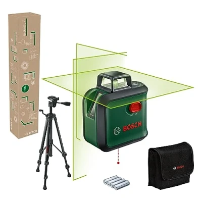 Imagen de Bosch nivel láser de líneas cruzadas AdvancedLevel 360 (3 láser, incl. para la alineación por toda estancia, en caja e commerce)