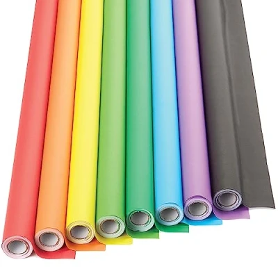 Imagen de Baker Ross Rollo de papel caballete Juego 4 rollos, arte infantil (FE436)